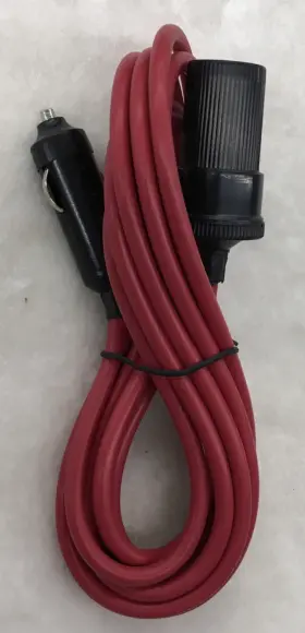 Rp-203ec Roadpro 045464928842 Red Extension Cord Auto Travel 12v 11 9 Inch Long
