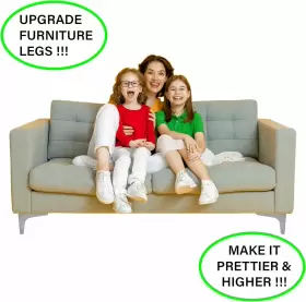 Trp15-c Roaltex Colombia Sas Silver Chrome Metal Furniture Legs Feet Set Of 4 6 Inch / 15 Cm #3