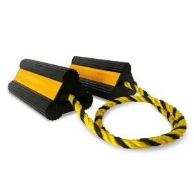 Roblock 740907191462 Heavy Duty Rubber Dual Wheel Chocks Rv Non Slip Stoppers With Nylon Rop Roblock 740907191462 Heavy Duty Rubber Dual Wheel Chocks Rv Non Slip Stoppers With Nylon Rop