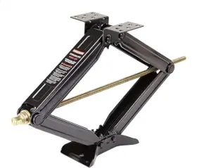 26010 Rockman Rv Stabilizer Leveling Scissor Jacks With Socket And Level 24 Inch 5000lbs Set 2