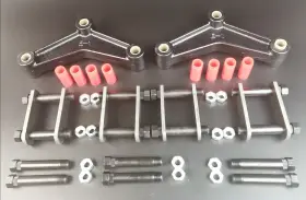 Rsrts-007tp Rodspeedracing Heavy Duty Tandem Trailer Axle Suspension Shackle Kit For Double Eye Spring