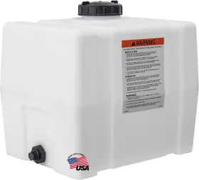 82123909 Romotech Horizontal Square Reservoir Water Tank 30 Gallon Natural