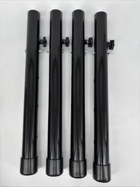 Yhm4844 Ruiru Bro 4 Pack Metal Table Leg Extenders Extensions For Folding 16 In 44cm Black Yhm4844 Ruiru Bro 4 Pack Metal Table Leg Extenders Extensions For Folding 16 In 44cm Black