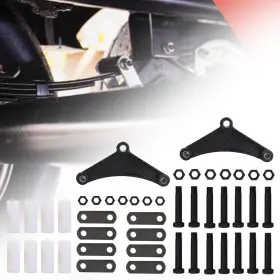 3.5k-5.2k Rural Mart 726347593745 Tandem Trailer Axle Shackle Kit Double Eye Springs Includes Equaliz #3 3.5k-5.2k Rural Mart 726347593745 Tandem Trailer Axle Shackle Kit Double Eye Springs Includes Equaliz #3