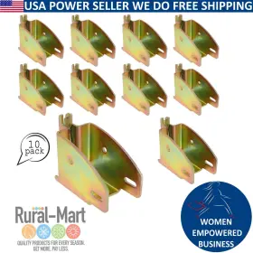 Rural Mart 840223616882 10pk E-track Wood Beam Sockets - Shelf Brackets For 2x4 And 2x6 Lumber