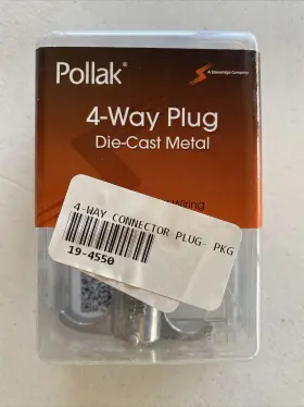 P402 Rv Designer 4-way Connector Plug Die-cast Metal