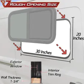 Rvwindows3020-1 Rv Murts Horizontal Slide Window 30 Inch Wx 20 H With Trim Ring Trailer Tempered Glass #2 Rvwindows3020-1 Rv Murts Horizontal Slide Window 30 Inch Wx 20 H With Trim Ring Trailer Tempered Glass #2