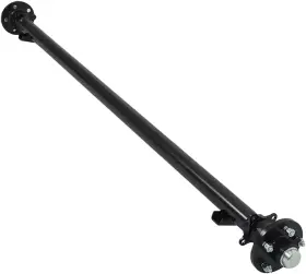 Trailer-axle-73 Rv Murts 73 Inch Trailer Axle Kit 3500lb 5x4.5 Idler Hub With Leaf Springs U-bolt 58 Sc