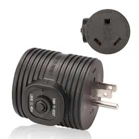 Rgadp1530-olp Rvguard 30 Amp Rv Power Adapter Plug Nema 5-15p To Tt-30r Circuit Breaker Rgadp1530-olp Rvguard 30 Amp Rv Power Adapter Plug Nema 5-15p To Tt-30r Circuit Breaker