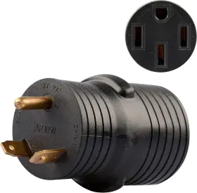 Rgadp3050 Rvguard Rv Plug Adapter 30 Amp Male Tt-30p To 50 Female 14-50r 30m/50f Rgadp3050 Rvguard Rv Plug Adapter 30 Amp Male Tt-30p To 50 Female 14-50r 30m/50f