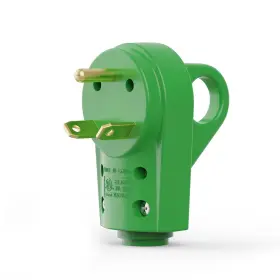 Rged304p-g Rvguard 30a Rv Replacement Plug Nema Tt30p 125v With Disconnect Handle Green