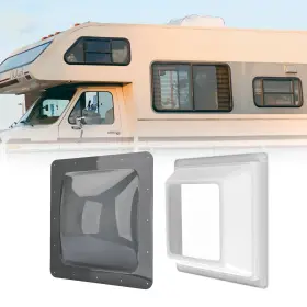 Rgrsk815-1414sk-ids Rvguard Rv Skylight Bundle 14x14 Inner Dome 18x18 Smoke Cover Uv Resistant