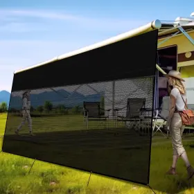 Rpas03-912 Rvingpro Rv Awning Shade Screen 9ft X 12ft3ftft 600d Oxford Top Uv Protection Kit