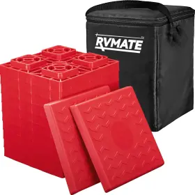 20250519 Rvmate Rv Leveling Blocks 12 Pack Heavy Duty Trailer Camper Red 20250519 Rvmate Rv Leveling Blocks 12 Pack Heavy Duty Trailer Camper Red