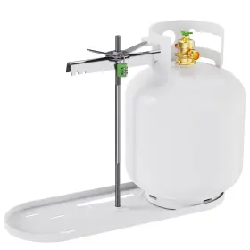 Rmgb02-l Rvmate Rv Dual Propane Tank Mounting Rack With Locking Device For 20 Lb Tanks