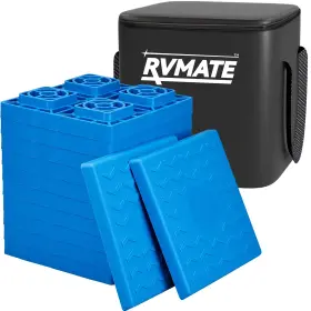 Rmpob30-b Rvmate Rv Leveling Blocks 12 Pack Heavy Duty For Stable Trailer Support