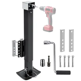 Kye2787 Rvsnail 8000 Lbs Heavy Duty Trailer Jack 28.8 Inch Lift 20-24v Cordless Drill Compatible Kye2787 Rvsnail 8000 Lbs Heavy Duty Trailer Jack 28.8 Inch Lift 20-24v Cordless Drill Compatible