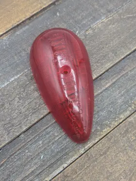 Pi-70 Sae Vintage Red Teardrop Light Lens Pi70 Pi-70 Sae Vintage Red Teardrop Light Lens Pi70