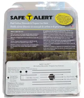 35-742-wt Safety Devices 35742wt Safe-t-alerti Industries Dual Lp/co Alarm - 12v 35 Series Flush Mount
