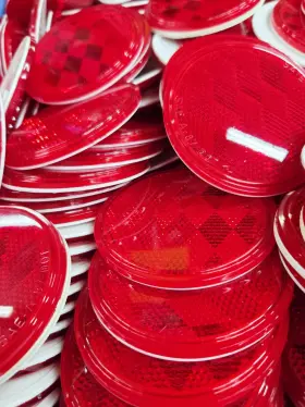 Sae-a-87 Sate-lite Sate-lite-30 Reflector Red 3 Inch Round 12pk Sae-a-87 Sate-lite Sate-lite-30 Reflector Red 3 Inch Round 12pk