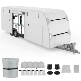 Cbn182sg3189 Scitoo 18-20ft Tt Oxford Travel Trailer Rv Cover Extra Upgraded 5 Layers Camper Cbn182sg3189 Scitoo 18-20ft Tt Oxford Travel Trailer Rv Cover Extra Upgraded 5 Layers Camper
