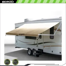 Sct178k323ds44 Scitoo Rv Awning Fabric 8ft Yellow 22ft Camper Trailer Replacement