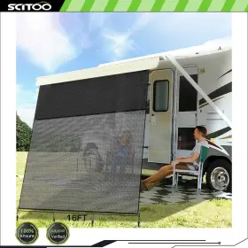 Sct178k796ds89 Scitoo Rv Awning Fabric 8ft Oxford 16ft Camper Trailer Replacement