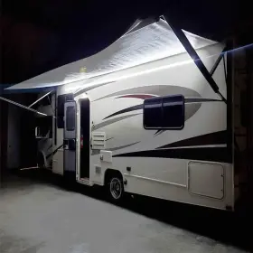 2.02012e Seagenck 11 Rv Led Awning Party Light Strip For Camper Motorhome White