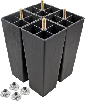 Xd210421 Seimneire 4pcs 8 Inch Sofa Legs Plastic Couch Feet Square Type Xd210421 Seimneire 4pcs 8 Inch Sofa Legs Plastic Couch Feet Square Type