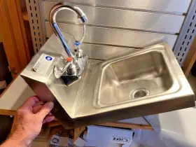 Hs10-cwp Serv-ware Stainless Steel Sink And Faucet Airstream Renovation Trailer #2