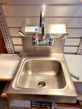 Hs10-cwp Serv-ware Stainless Steel Sink And Faucet Airstream Renovation Trailer
