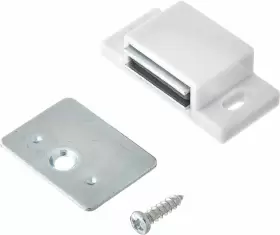 50631-r Shutter Hardware Box Of 10-15lb Single Magnetic Catch White/zinc Original Version 50631-r Shutter Hardware Box Of 10-15lb Single Magnetic Catch White/zinc Original Version