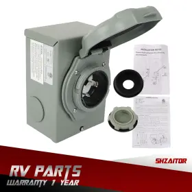 Ie1087749es Shzaitor 1 Set 120/250v 50 Amp Generator Power Inlet Box Ss2-50p 3prong