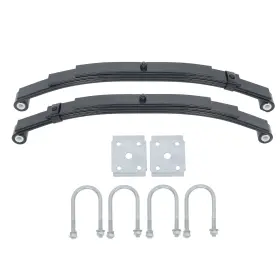 Ie1369017es Shzaitor Single Trailer Axle Suspension Kit For 4000lbs 3 Leaves Double Eye