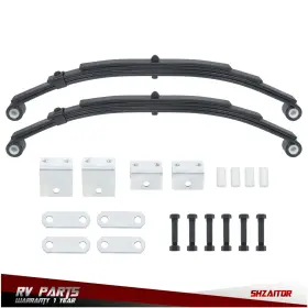 Ie1369329es Shzaitor Trailer Axle Suspension Kit For 5000lbs 4 Leaves 2500 Lbs Leaf Spring And Hanger Ie1369329es Shzaitor Trailer Axle Suspension Kit For 5000lbs 4 Leaves 2500 Lbs Leaf Spring And Hanger