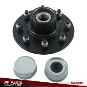 Ie1701492es Shzaitor For 7000lb Axle With Bearing Kit 8 On 6.5ft Trailer Hub 1/2 Inch Studs #42 Spindle