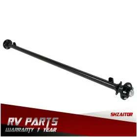 Ie914082es Shzaitor 3500lbs Trailer Axle 5x4.5 Bolt Pattern 85 Inch Hf 70 Spring Center 72 Wide Frame
