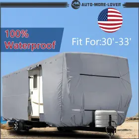 Al1874454lv Silscvtt Waterproof Camper Travel Trailer Cover 4-ply For Rv 30ft-33ft Al1874454lv Silscvtt Waterproof Camper Travel Trailer Cover 4-ply For Rv 30ft-33ft