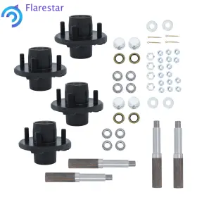 Fs1756450sr Silscvtt Pack Of 4 On Inch Trailer Hub Kit And 1 Round Bt8 Spindle With Bearing #3 Fs1756450sr Silscvtt Pack Of 4 On Inch Trailer Hub Kit And 1 Round Bt8 Spindle With Bearing #3
