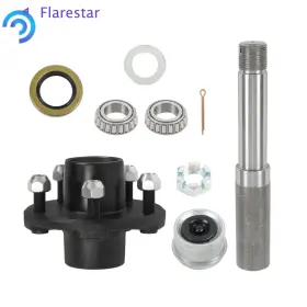 Fs2168700sr Silscvtt 1ft Round Bt8 Spindle 5 On 4.5ft Trailer Hub Kit With Bearing