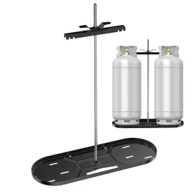 Sk-fh0217-40 Skyflame Steel Rv Dual Propane Tank Mounting Rack For 40 Lbs Tanks Double Gas Sk-fh0217-40 Skyflame Steel Rv Dual Propane Tank Mounting Rack For 40 Lbs Tanks Double Gas