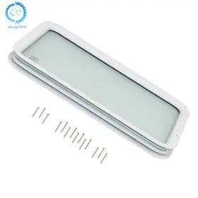 Su1017523ku Skyup2018 Rv Entry Door White Window Frame Obscure Tempered Glass 12 Inch 21