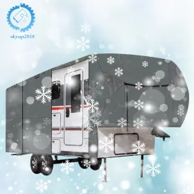 Su787872ku Skyup2018 4 Layer Anti-scratches Storage Cover 5th Wheel Rv Motorhome Camper Windproof Su787872ku Skyup2018 4 Layer Anti-scratches Storage Cover 5th Wheel Rv Motorhome Camper Windproof