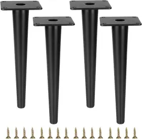 Smaxcn 652401712480 4pcs 9 7/8 Inch 25cm Matte Black Metal Furniture Legs Smaxcn 652401712480 4pcs 9 7/8 Inch 25cm Matte Black Metal Furniture Legs