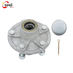 Ssf154790 Soulshelf Pre-assembled 5 On 4.5 Inch For 2000 Lbs. 1 Spindle Galvanized Trailer Hub Kit
