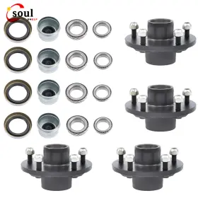 Ssf160172 Soulshelf Pack 4 5 Lug Trailer Idler Hub Kit On 5.5 Fit For 3500 Lbs #84 Axle 5x5.5