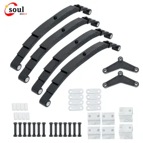 Ssf234416 Soulshelf Tandem Trailer Axle Suspension Kit 1750lb Leaf Springs And Hanger For 3500lbs Ssf234416 Soulshelf Tandem Trailer Axle Suspension Kit 1750lb Leaf Springs And Hanger For 3500lbs