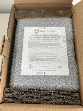 40141-001 Southwire 40141 1 - 50a 120-240v Reverse Polarity Transfer Switch 40141-001 Southwire 40141 1 - 50a 120-240v Reverse Polarity Transfer Switch