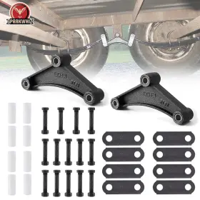 11033016ya Sparkwhiz Heavy Duty Tandem Trailer Axle Shackle Kit For Double Eye Spring Black #2