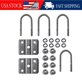 20080 Sparkwhiz Rv Trailer U Bolt Kit Leaf Spring Bolts For 5200-7000lbs 3 Inch Round Axle